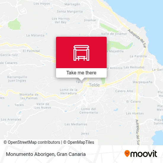Monumento Aborigen map