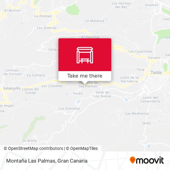 mapa Montaña Las Palmas