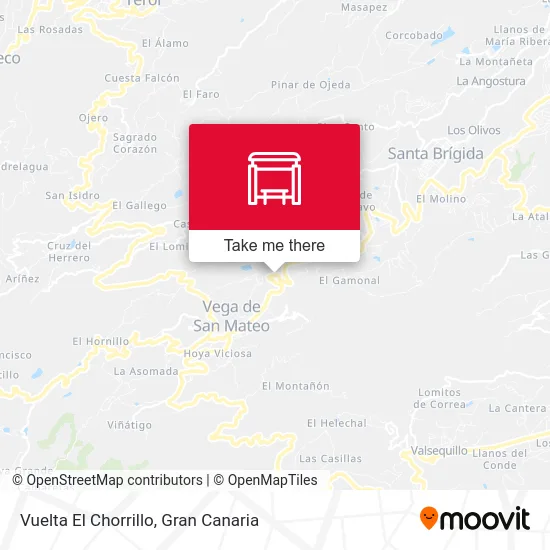Vuelta El Chorrillo map