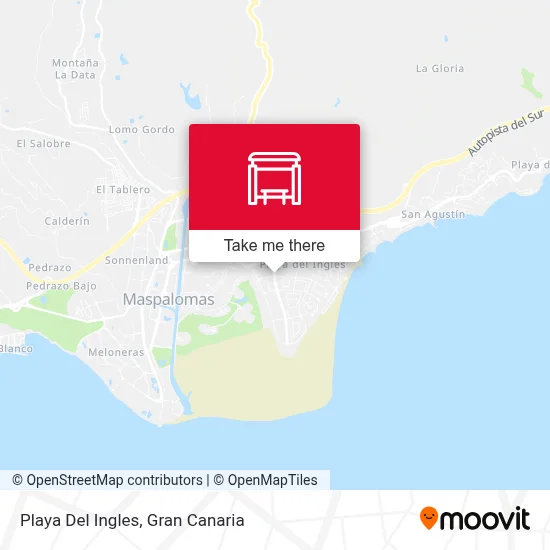 Playa Del Ingles map