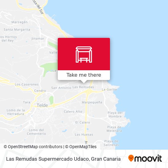 mapa Las Remudas Supermercado Udaco