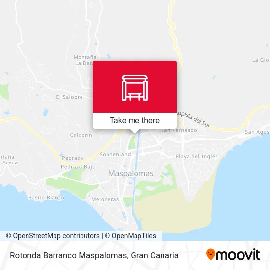 Rotonda Barranco Maspalomas map