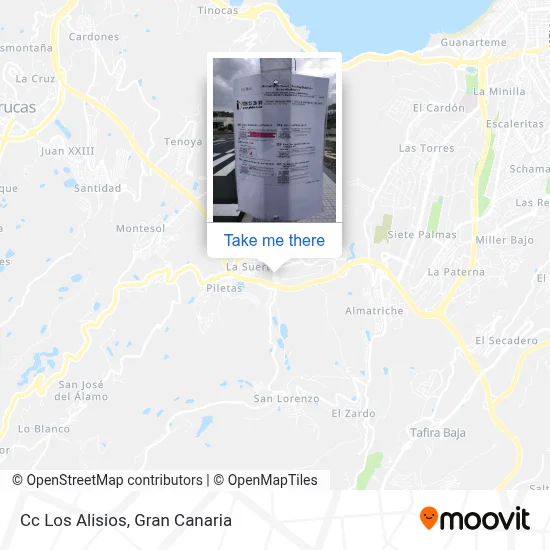 Cc Los Alisios map