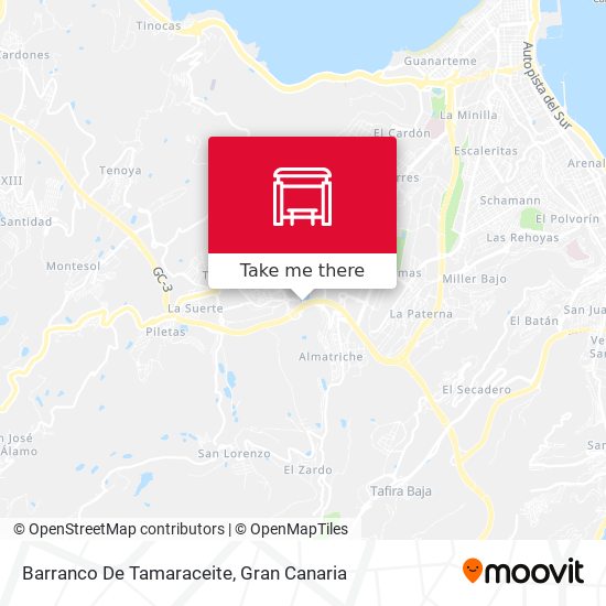 mapa Barranco De Tamaraceite