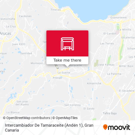 Intercambiador De Tamaraceite (Andén 1) map