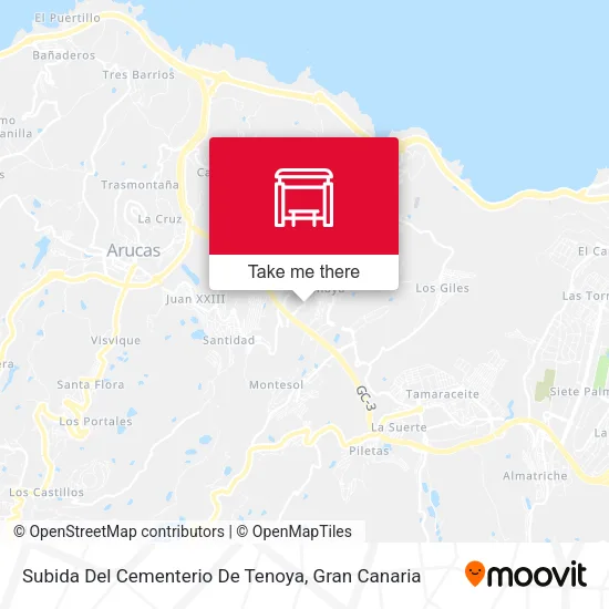 Subida Del Cementerio De Tenoya map
