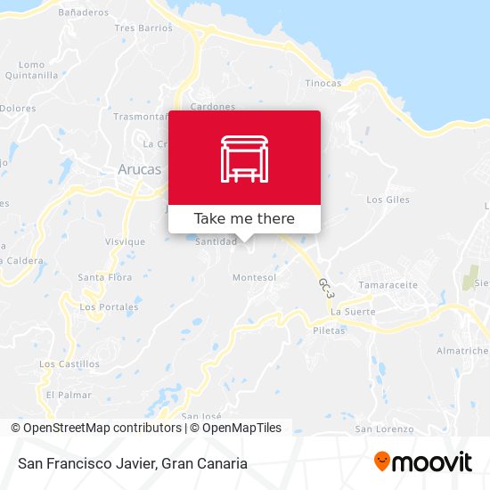 San Francisco Javier map