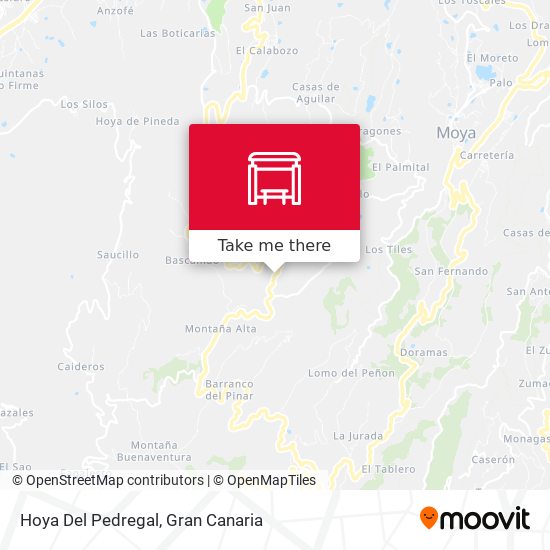 Hoya Del Pedregal map