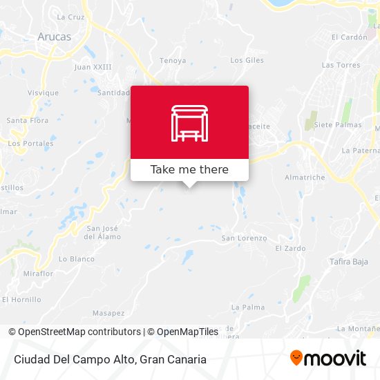 Ciudad Del Campo Alto map