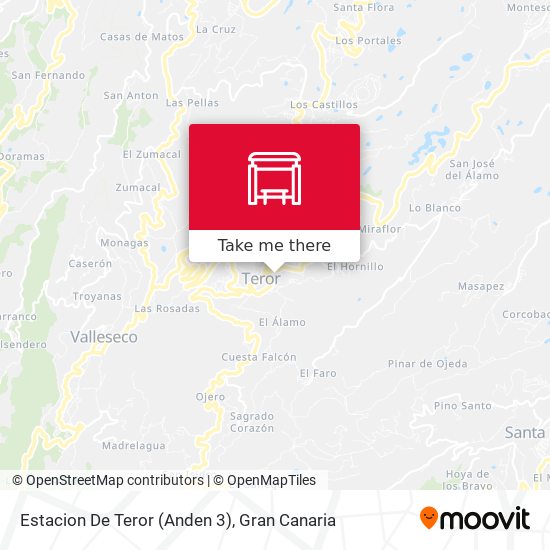 mapa Estacion De Teror (Anden 3)