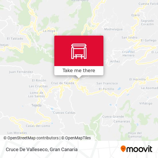 Cruce De Valleseco map