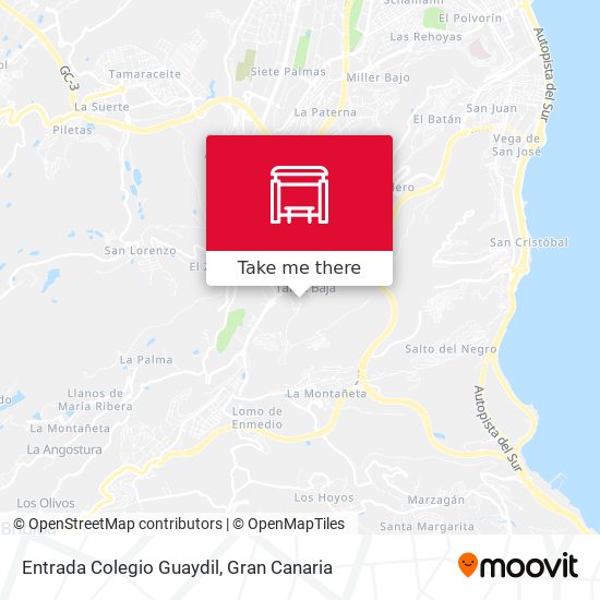 mapa Entrada Colegio Guaydil