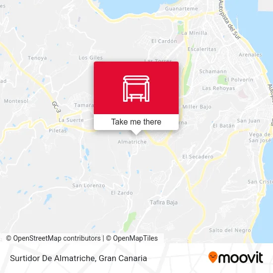 Surtidor De Almatriche map