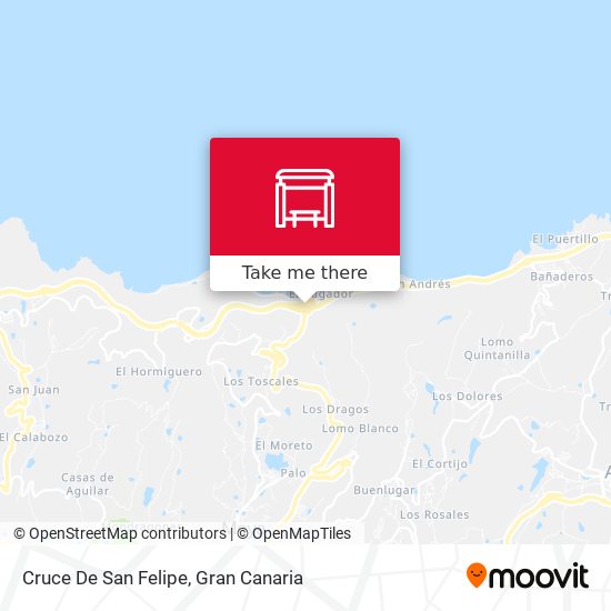 Cruce De San Felipe map