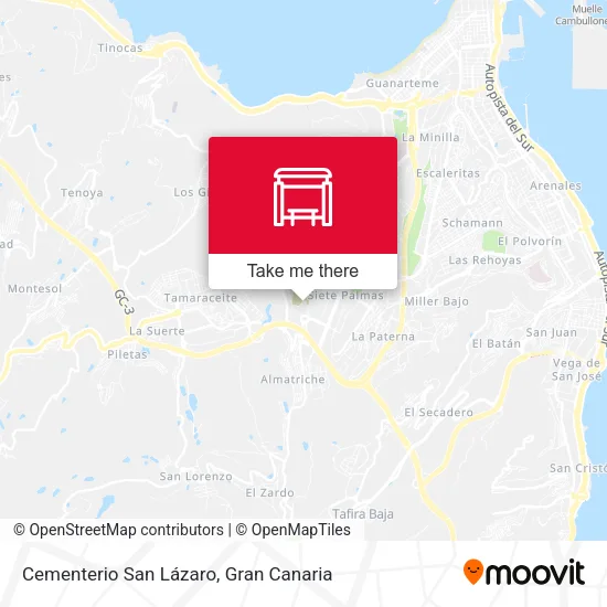 mapa Cementerio San Lázaro