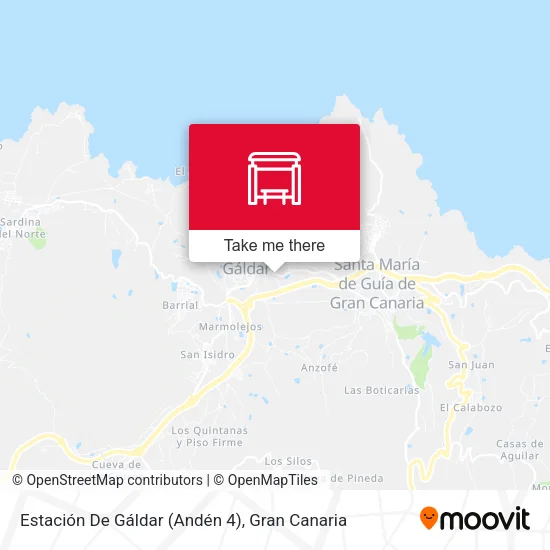mapa Estación De Gáldar (Andén 4)