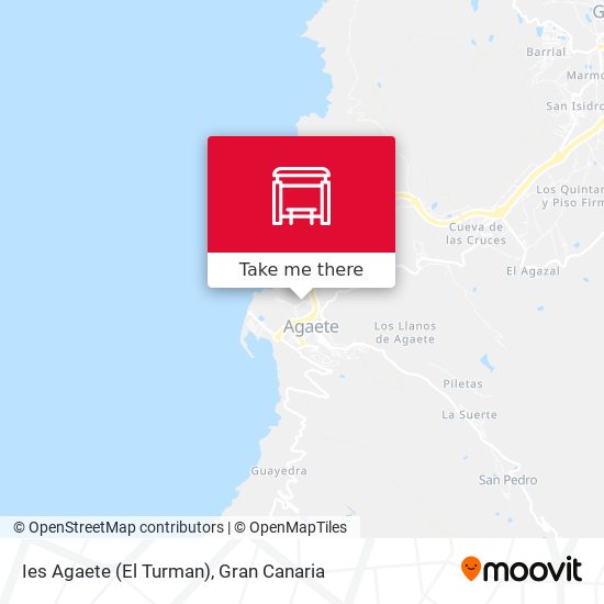 Ies Agaete (El Turman) map