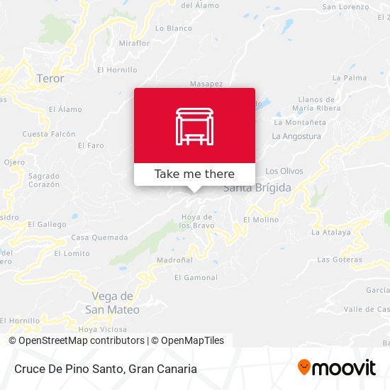 Cruce De Pino Santo map