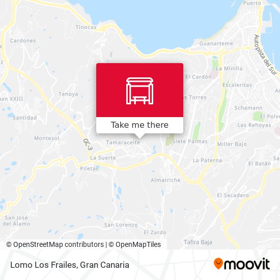 mapa Lomo Los Frailes