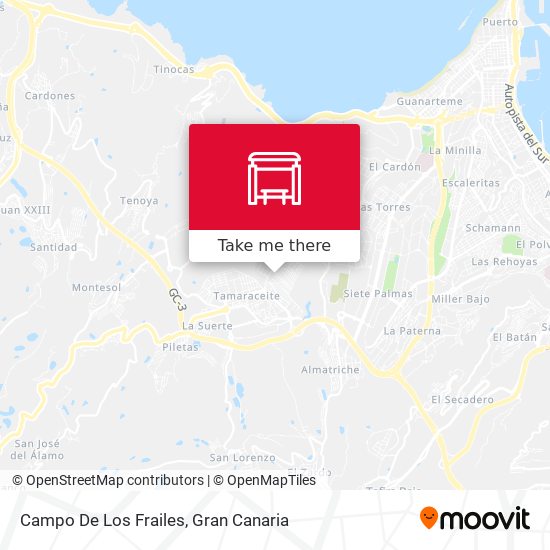 Campo De Los Frailes map