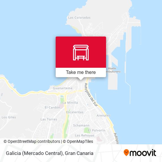 Galicia (Mercado Central) map