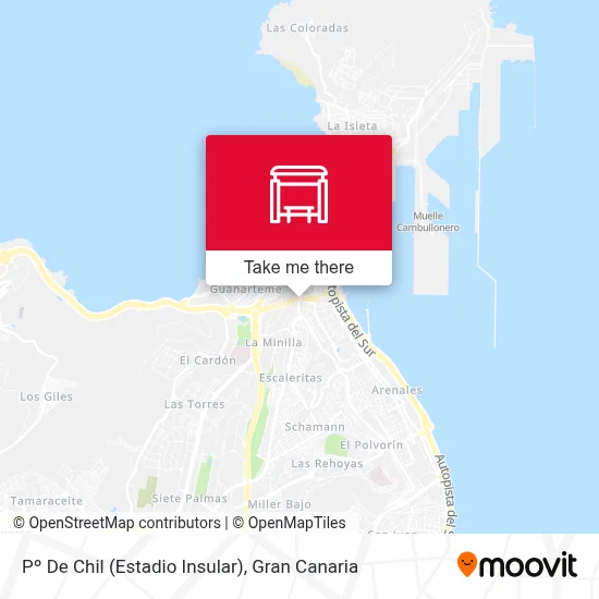Pº De Chil (Estadio Insular) map