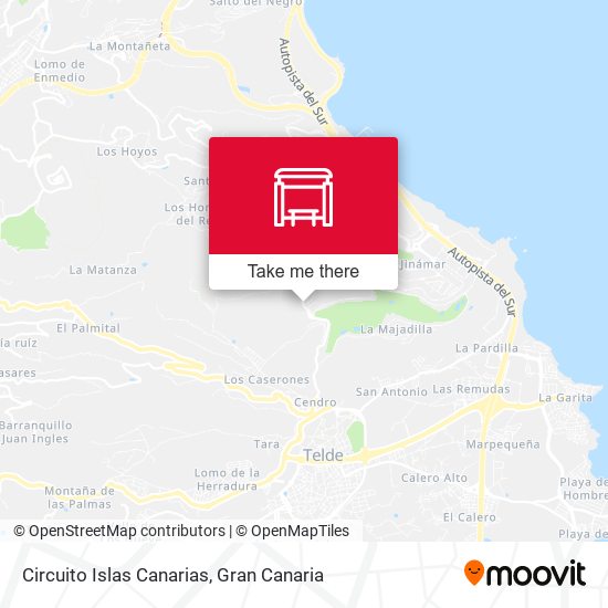 Circuito Islas Canarias map