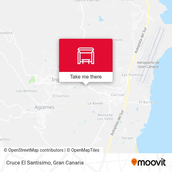 Cruce El Santisimo map