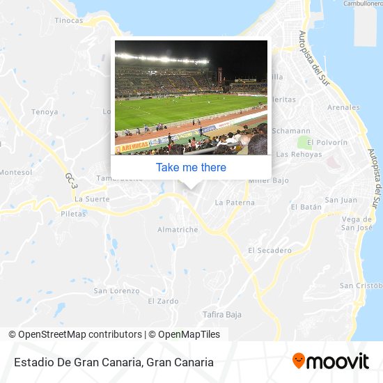 Estadio De Gran Canaria map