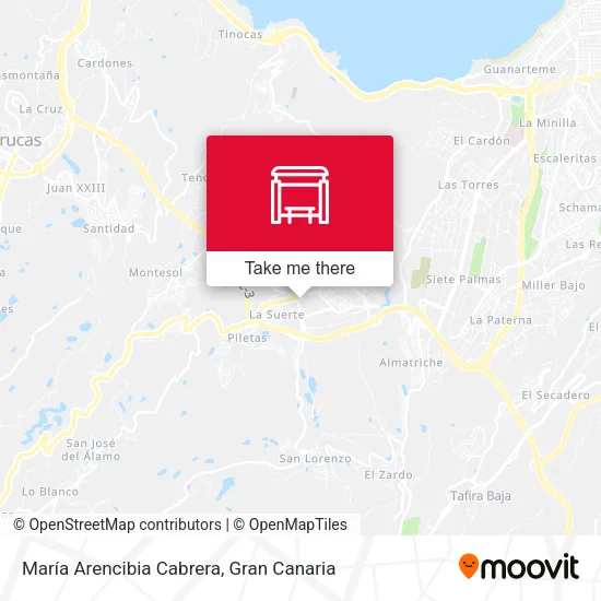 María Arencibia Cabrera map