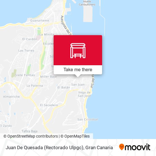 Juan De Quesada (Rectorado Ulpgc) map