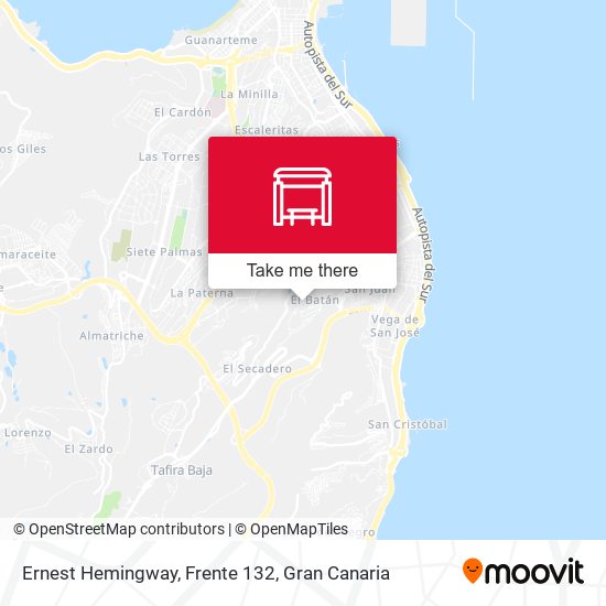 Ernest Hemingway, Frente 132 map