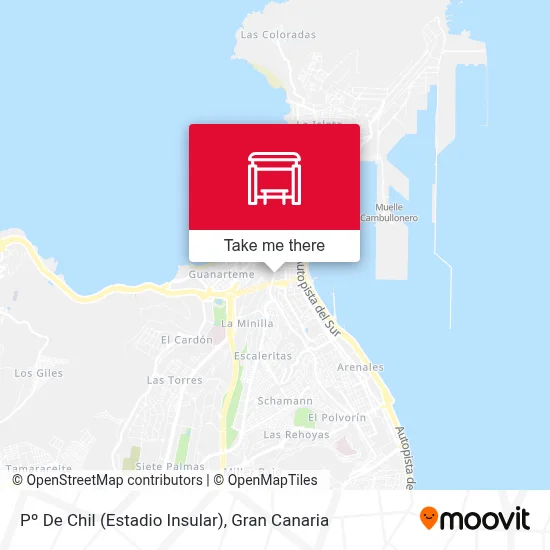 Pº De Chil (Estadio Insular) map