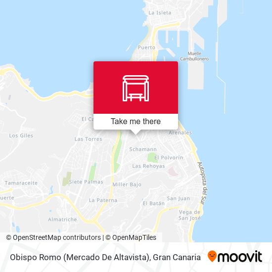 Obispo Romo (Mercado De Altavista) map