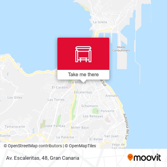 Av. Escaleritas, 48 map