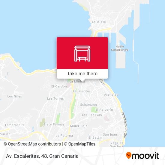 Av. Escaleritas, 48 map