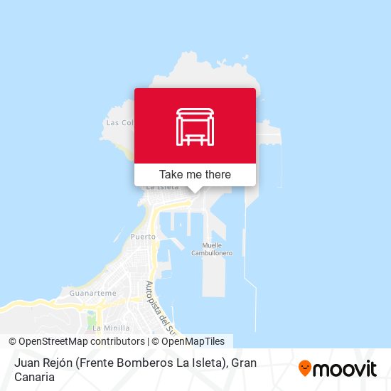 mapa Juan Rejón (Frente Bomberos La Isleta)