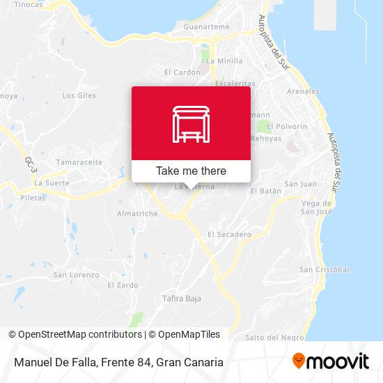 Manuel De Falla, Frente 84 map
