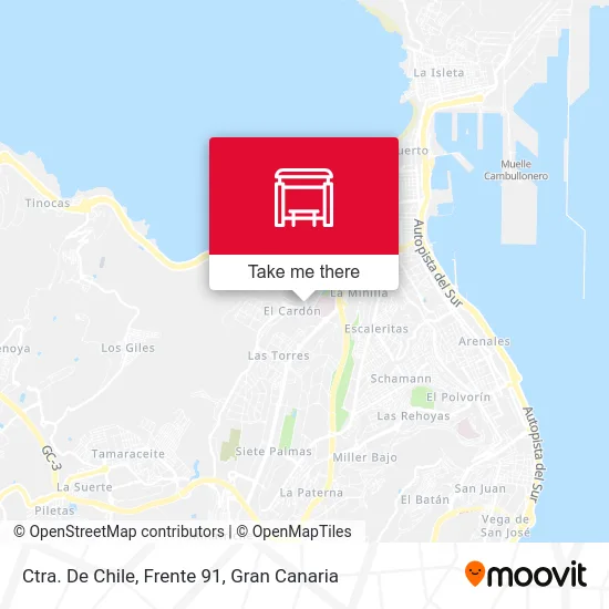 Ctra. De Chile, Frente 91 map