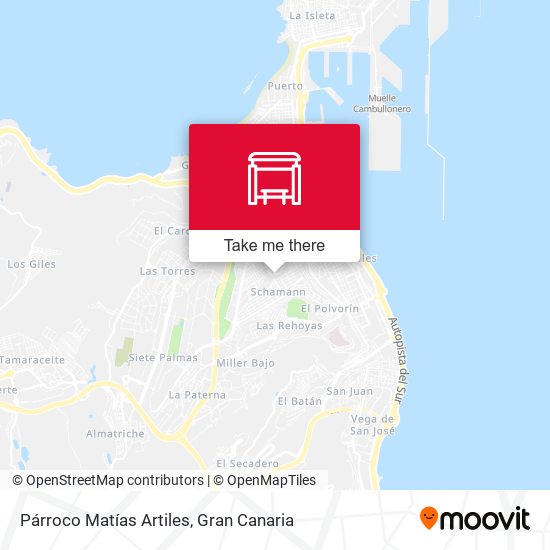 Párroco Matías Artiles map