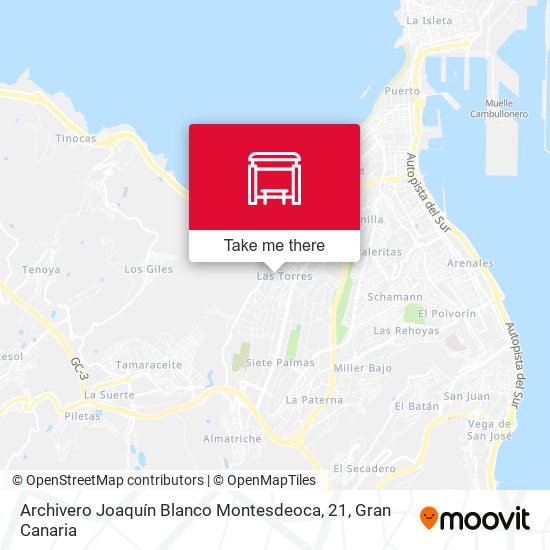 Archivero Joaquín Blanco Montesdeoca, 21 map