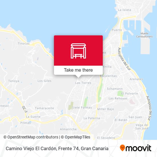 Camino Viejo El Cardón, Frente 74 map