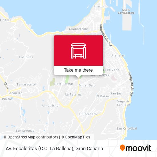 mapa Av. Escaleritas (C.C. La Ballena)