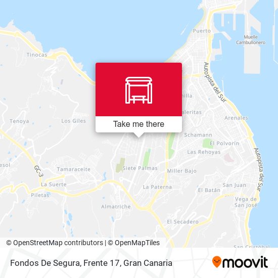 Fondos De Segura, Frente 17 map