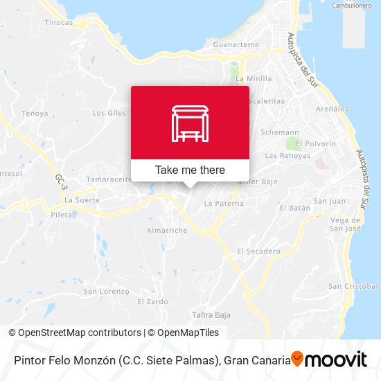 Pintor Felo Monzón (C.C. Siete Palmas) map