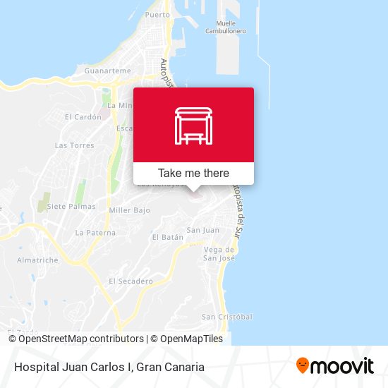 Hospital Juan Carlos I map