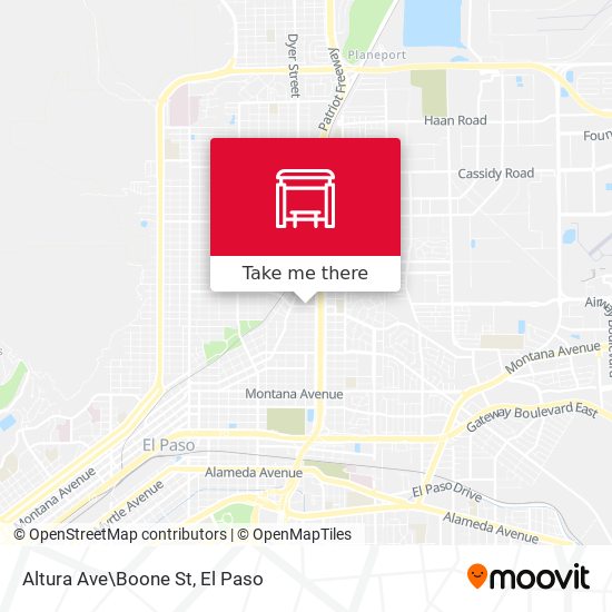 Altura Ave\Boone St map