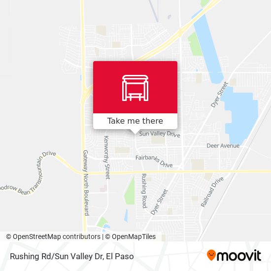 Rushing Rd/Sun Valley Dr map