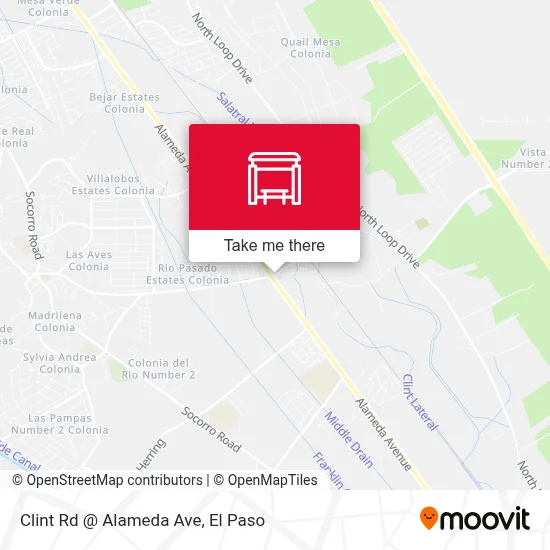 Clint Rd @ Alameda Ave map