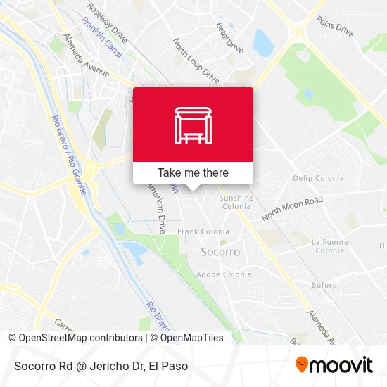 Socorro Rd @ Jericho Dr map